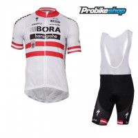 2017-2018 Bora Hansgrohe Österreichischer Meister Fahrradbekleidung Satz Fahrradtrikot Kurzarm Trikot und Kurz Tr