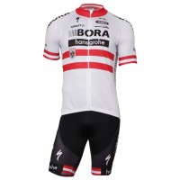 2017-2018 Bora Hansgrohe Österreichischer Meister Fahrradbekleidung Radtrikot Satz Kurzarm+Kurz