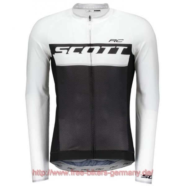 2018 Scott RC PRO Weiß Fahrradtrikot Langarm 2018 Scott RC PRO Weiß Fahrradtrikot Langarm