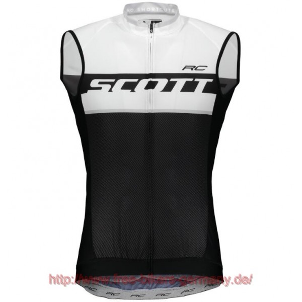 2018 Scott RC PRO Weiß ärmelloses Trikot 2018 Scott RC PRO Weiß ärmelloses Trikot
