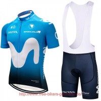 2018 Movistar Fahrradbekleidung Satz Fahrradtrikot Kurzarm Trikot und Kurz Tr