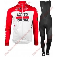 Radsport Lotto Soudal 2018 Pro Fahrradbekleidung Trikot Langarm+Lang Tr