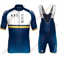 Radsport Australia national team 2018 Radbekleidung Satz Trikot Kurzarm+Trägerh