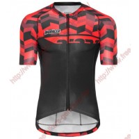 Radsport Bioracer Spitfire Fishbone Rot 2018 Trikot Kurzarm