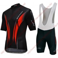 Radsport Colnago Master Pissei schwarz Rot Radbekleidung Satz Trikot Kurzarm+Trägerh
