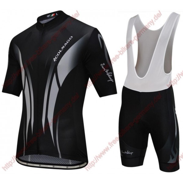 Radsport Colnago Master Pissei schwarz grau Radbekleidung Satz Trikot Kurzarm+Trägerh Radsport Colnago Master Pissei schwarz grau Radbekleidung Satz Trikot Kurzarm+Trägerh