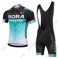 Bora Hansgrohe Radbekleidung Satz Trikot Kurzarm+Trägerhosen 