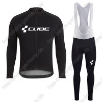 Profiteam 2018 Cube schwarz Fahrradbekleidung Trikot Langarm+Lang Tr