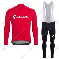 Profiteam 2018 Cube rot Fahrradbekleidung Trikot Langarm+Lang Tr