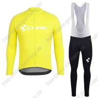 Profiteam 2018 Cube gelb Fahrradbekleidung Trikot Langarm+Lang Tr