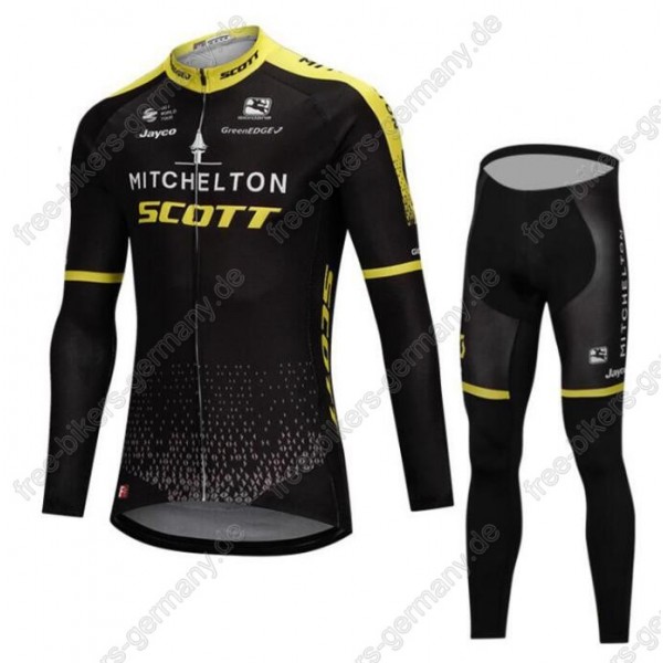 Mitchelton-Scott Pro Profiteam 2018 Fahrradbekleidung Trikot Langarm+Lang Mitchelton-Scott Pro Profiteam 2018 Fahrradbekleidung Trikot Langarm+Lang