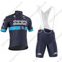 Profiteam 2018 Novo Nordisk Radbekleidung Satz Trikot Kurzarm+Trägerh