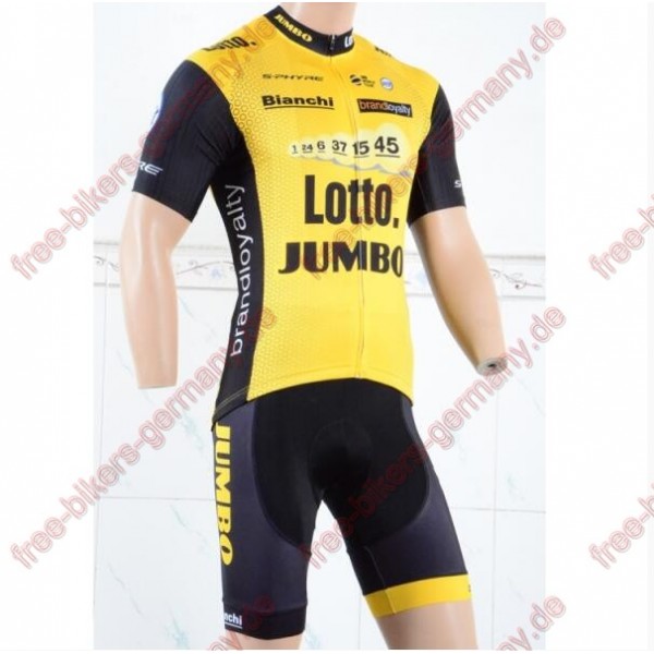 Profiteam 2018 LottoNL-Jumbo Fahrradbekleidung Trikot Kurzarm