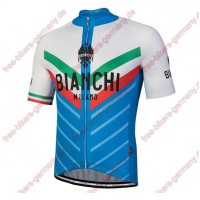 Profiteam 2018 Bianchi Milano Tiera Blau Weiß Trikot Kurzarm 13582XF
