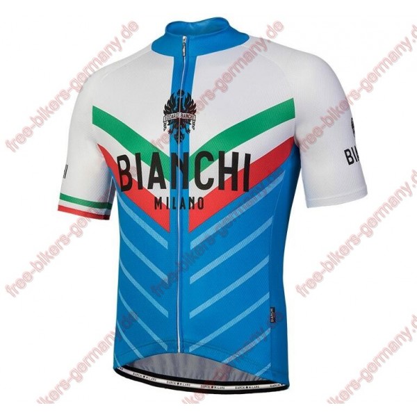 Profiteam 2018 Bianchi Milano Tiera Blau Weiß Trikot Kurzarm 13582XF Profiteam 2018 Bianchi Milano Tiera Blau Weiß Trikot Kurzarm 13582XF