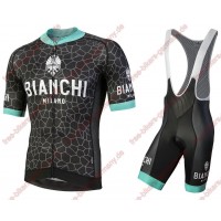 Profiteam 2018 Bianchi Milano Venteno Radbekleidung Satz Trikot Kurzarm+Trägerhosen Sets