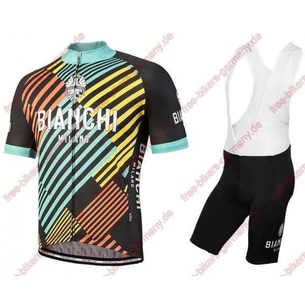 Profiteam 2018 Bianchi Milano Soara Radbekleidung Satz Trikot Kurzarm+Trägerhosen Sets Profiteam 2018 Bianchi Milano Soara Radbekleidung Satz Trikot Kurzarm+Trägerhosen Sets