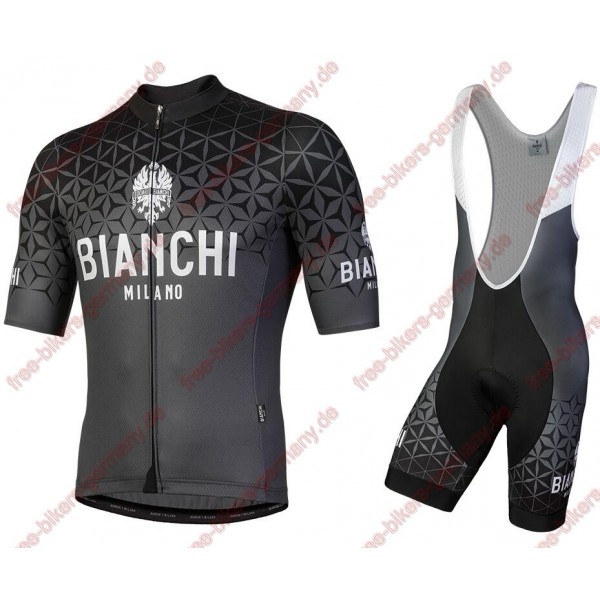 Profiteam 2018 Bianchi Milano schwarz Radbekleidung Satz Trikot Kurzarm+Trägerhosen Sets Profiteam 2018 Bianchi Milano schwarz Radbekleidung Satz Trikot Kurzarm+Trägerhosen Sets
