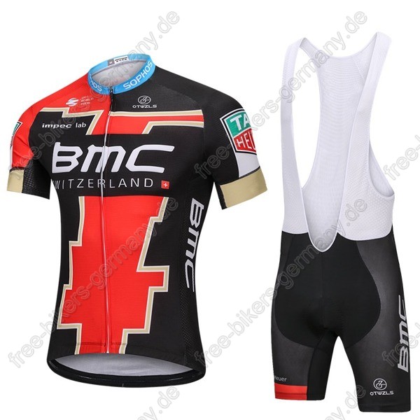 BMC Radbekleidung Satz Trikot Kurzarm+Trägerhosen 