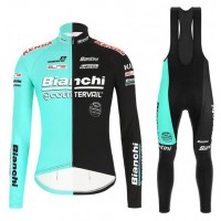 Fahrradbekleidung Radsport 2020 Bianchi Countervail Trikot Langarm+ Trägerho