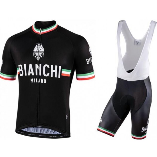 Fahrradbekleidung Radsport 2020 BIANCHI MILANO Isalle Trikot Kurzarm Outlet+Pelau Trägerhosen Set