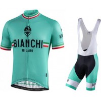 Fahrradbekleidung Radsport 2020 BIANCHI MILANO Isalle Trikot Kurzarm Outlet+Pelau Trägerhosen 