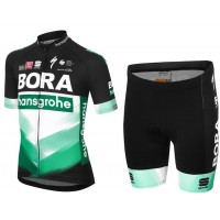 Fahrradbekleidung Radsport 2020 BORA-hansgrohe Kinder Radbekleidung Satz Trikot Kurzarm+Fahrradhose Se