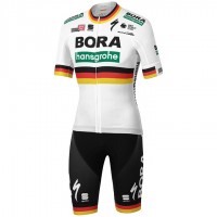 Fahrradbekleidung Radsport 2020 BORA-hansgrohe German Champion Radbekleidung Satz Trikot Kurzarm+Fahrradhose Se