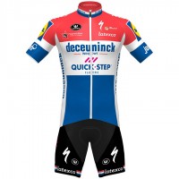 Fahrradbekleidung Radsport 2020 DECEUNINCK QUICK-STEP Dutch Champion Radbekleidung Satz Trikot Kurzarm+Fahrradhose Se