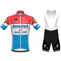 Fahrradbekleidung Radsport 2020 DECEUNINCK QUICK-STEP Luxembourgian Champion Radbekleidung Satz Trikot Kurzarm+Träger