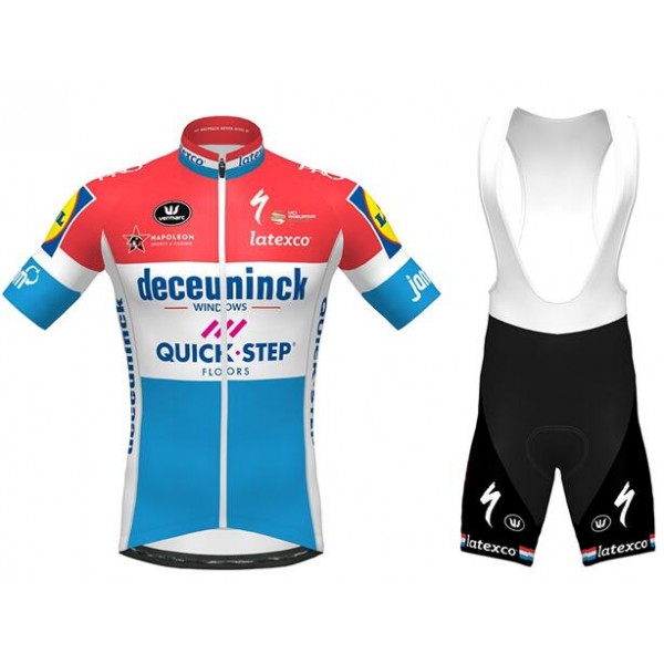 Fahrradbekleidung Radsport 2020 DECEUNINCK QUICK-STEP Luxembourgian Champion Radbekleidung Satz Trikot Kurzarm+Träger Fahrradbekleidung Radsport 2020 DECEUNINCK QUICK-STEP Luxembourgian Champion Radbekleidung Satz Trikot Kurzarm+Träger