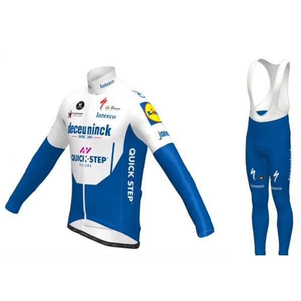Fahrradbekleidung Radsport 2020 DECEUNINCK QUICK-STEP Trikot Langarm+ Trägerh Fahrradbekleidung Radsport 2020 DECEUNINCK QUICK-STEP Trikot Langarm+ Trägerh