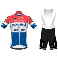 Fahrradbekleidung Radsport 2020 DECEUNINCK QUICK-STEP Dutch Champion Radbekleidung Satz Trikot Kurzarm+Trägerhosen Se