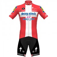 Fahrradbekleidung Radsport 2020 DECEUNINCK QUICK-STEP Danish Champion Radbekleidung Satz Trikot Kurzarm+Fahrradhose Se