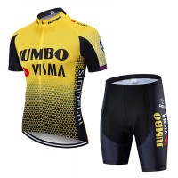 Fahrradbekleidung Radsport 2020 TEAM JUMBO-VISMA Radbekleidung Satz Trikot Kurzarm+Fahrradhose Se