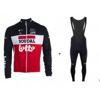 Fahrradbekleidung Radsport 2020 LOTTO SOUDAL Trikot Langarm+ Trägerh