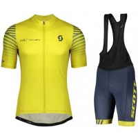 Fahrradbekleidung Radsport 2020 SCOTT RC TEAM 10 Radbekleidung Satz Trikot Kurzarm+Trägerhosen Set Out
