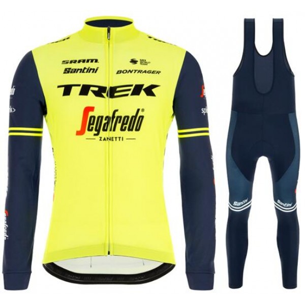 Fahrradbekleidung Radsport 2020 TREK-SEGAFREDO training edition Set Trikot Langarm+ Trägerh