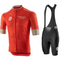 Fahrradbekleidung Radsport 2020 UAE Tour Radbekleidung Satz Trikot Kurzarm+Trägerhosen Set Outle