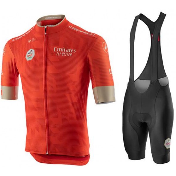 Fahrradbekleidung Radsport 2020 UAE Tour Radbekleidung Satz Trikot Kurzarm+Trägerhosen Set Outle