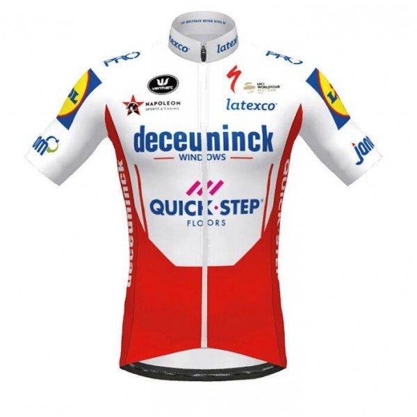 Fahrradbekleidung Radsport 2020 DECEUNINCK QUICK-STEP TdF Trikot Kurzarm Outlet rot We Fahrradbekleidung Radsport 2020 DECEUNINCK QUICK-STEP TdF Trikot Kurzarm Outlet rot We
