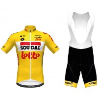 Fahrradbekleidung Radsport 2020 Lotto Soudal TdF Radbekleidung Satz Trikot Kurzarm+Trägerhosen Set Outlet Ge