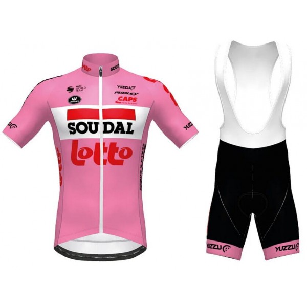 Fahrradbekleidung Radsport 2020 Lotto Soudal Giro d' Italia Radbekleidung Satz Trikot Kurzarm+Trägerhosen Set Outlet