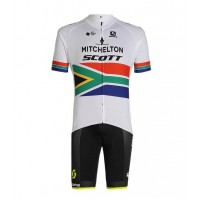 Fahrradbekleidung Radsport 2020 Team MITCHELTON SCOTT South African Champion Radbekleidung Satz Trikot Kurzarm+Träge