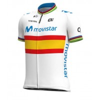 Fahrradbekleidung Radsport 2020 MOVISTAR TEAM Spanish Champion Trikot Kurzarm Outl