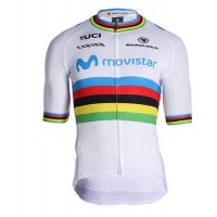 Fahrradbekleidung Radsport 2020 MOVISTAR TEAM World Champion Trikot Kurzarm Outl