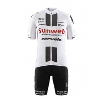 Fahrradbekleidung Radsport 2020 Team Sunweb Radbekleidung Satz Trikot Kurzarm+Trägerhosen Set Outl