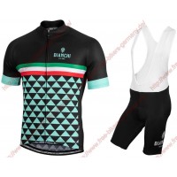 Profiteams BIANCHI MILANO Codigoro Radbekleidung Satz Trikot Kurzarm+Trägerhosen Se