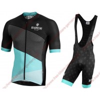 Profiteams BIANCHI MILANO Bisceglie Radbekleidung Satz Trikot Kurzarm+Trägerhosen Se