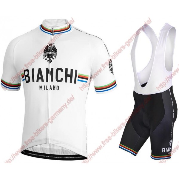 Profiteams BIANCHI MILANO New Pride white Radbekleidung Satz Trikot Kurzarm+Trägerhosen Se Profiteams BIANCHI MILANO New Pride white Radbekleidung Satz Trikot Kurzarm+Trägerhosen Se